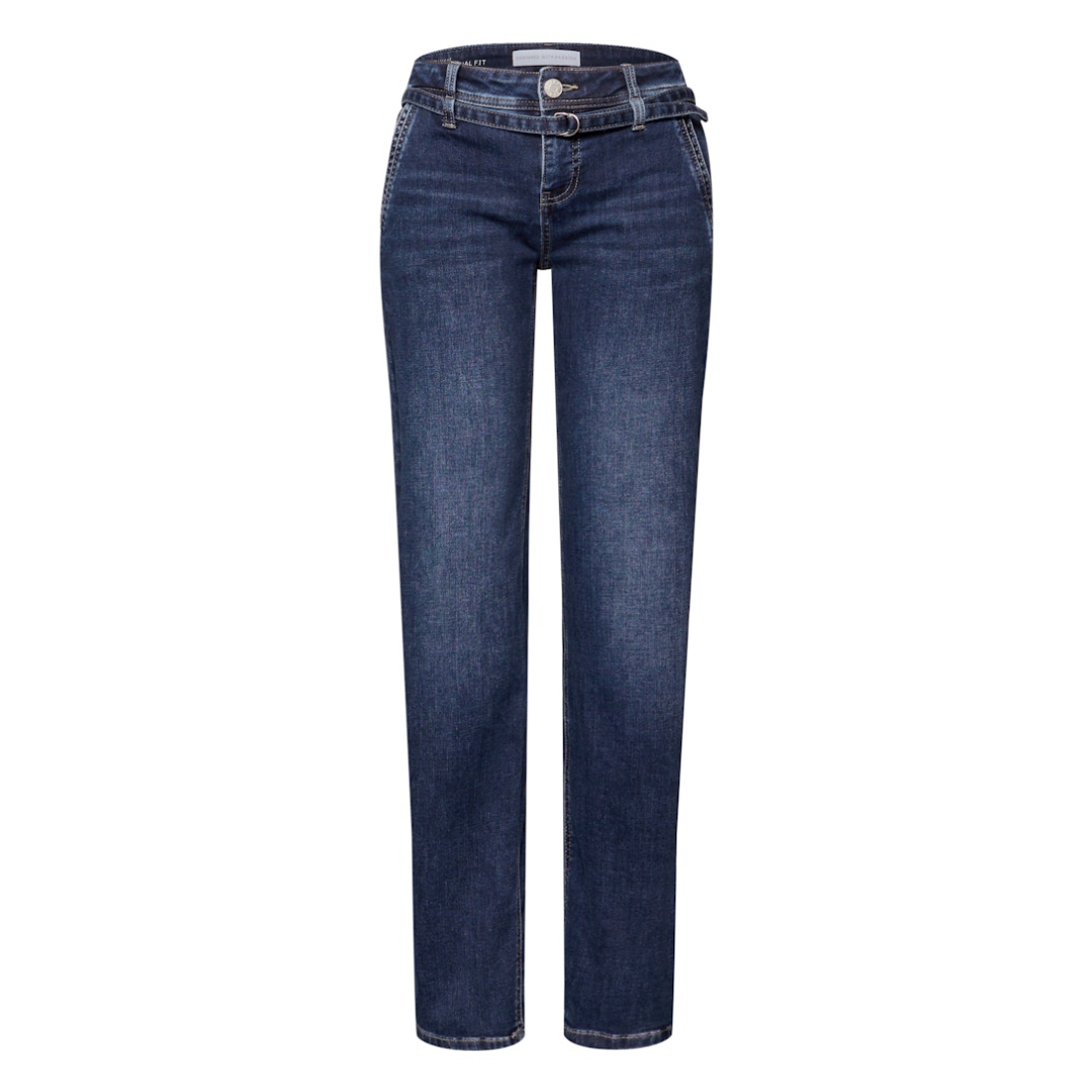 Street One - Damen Jeans - dark indigo authentic washed - Größe: 34-32 - bei Tara-M