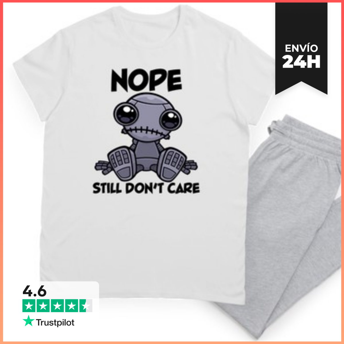 Pijama No todavía no me importa lindo robot laTostadora
