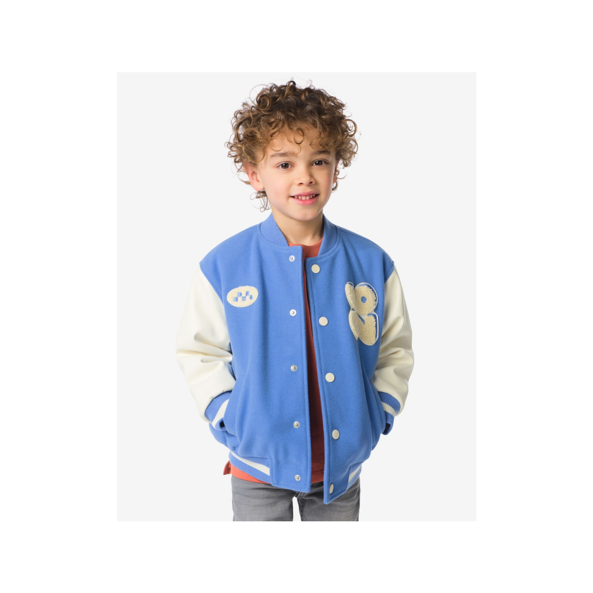 HEMA Kinder bomberjack blauw (blauw)