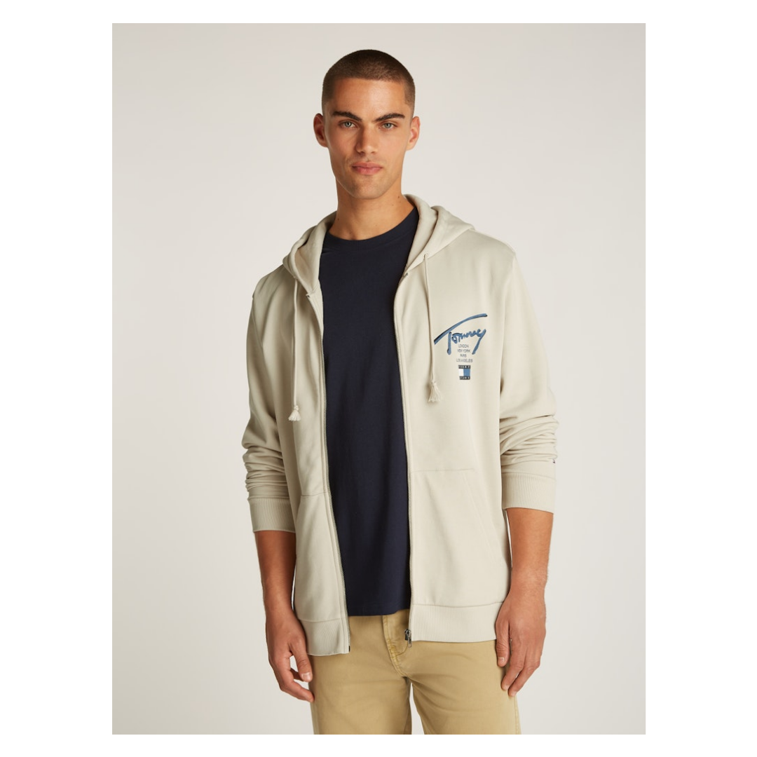 Tommy Jeans - Herren Sweatshirt - Beige - Größe: L - bei Tara-M