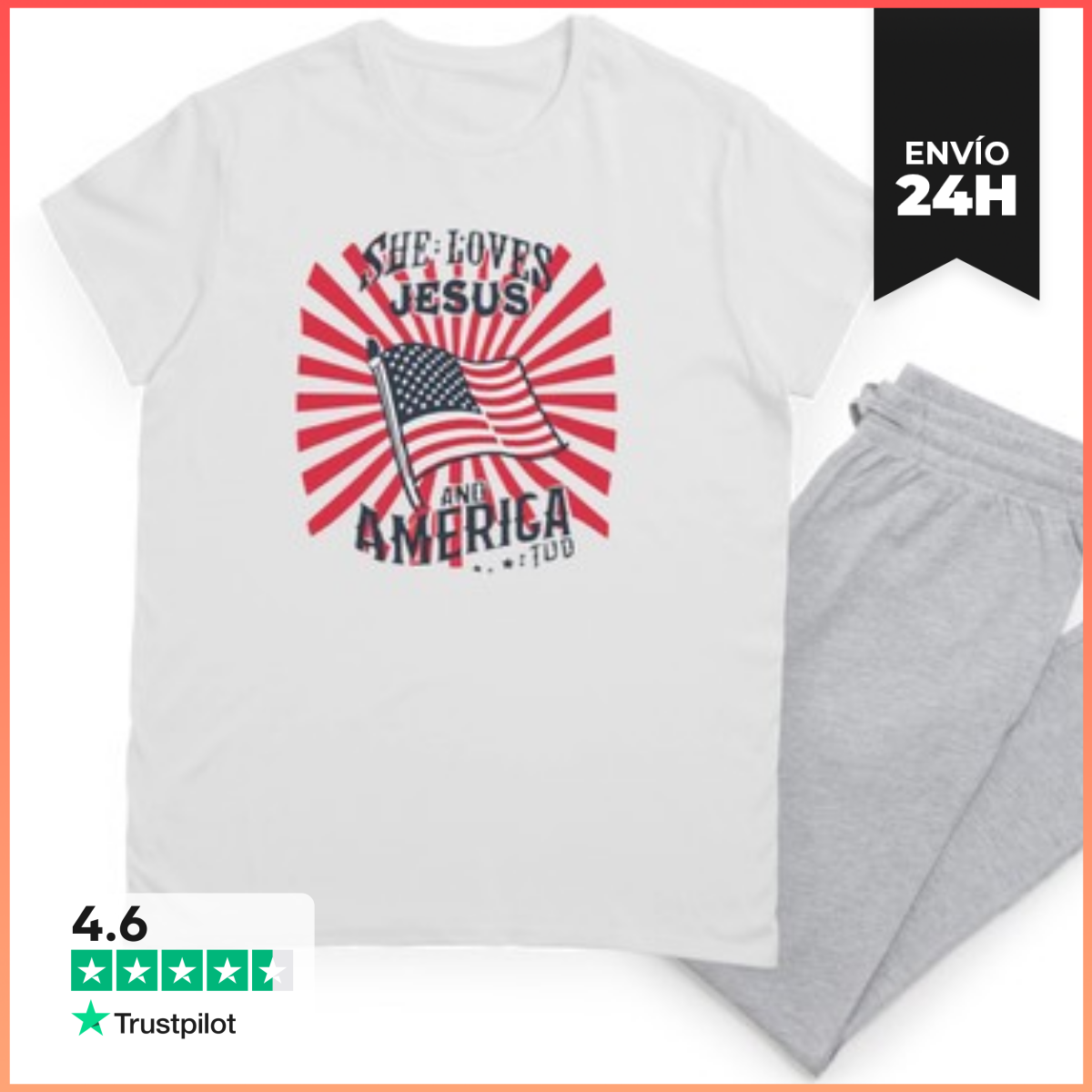 Pijama camiseta del día de la independencia laTostadora
