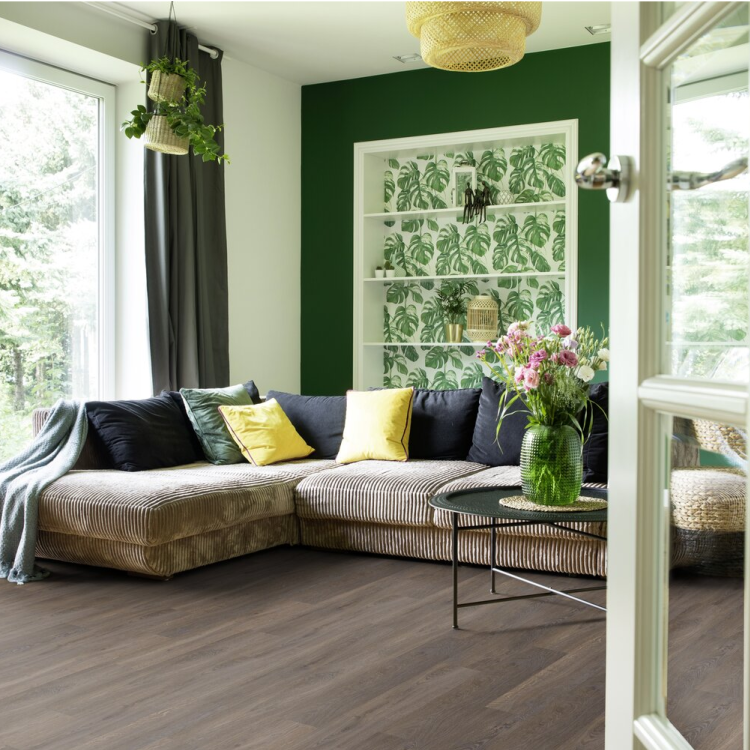 Lame de sol PVC effet bois auto-adhésive cleveland dark Gerflor - 91.4 cm x 15.2 cm x 0.2 cm — vue 3