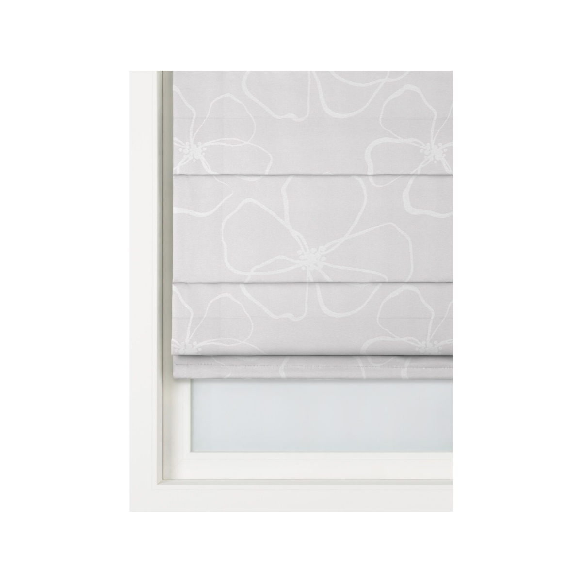 HEMA HEMA Vouwgordijn Baarn Bloem Ivoor (ivoor)