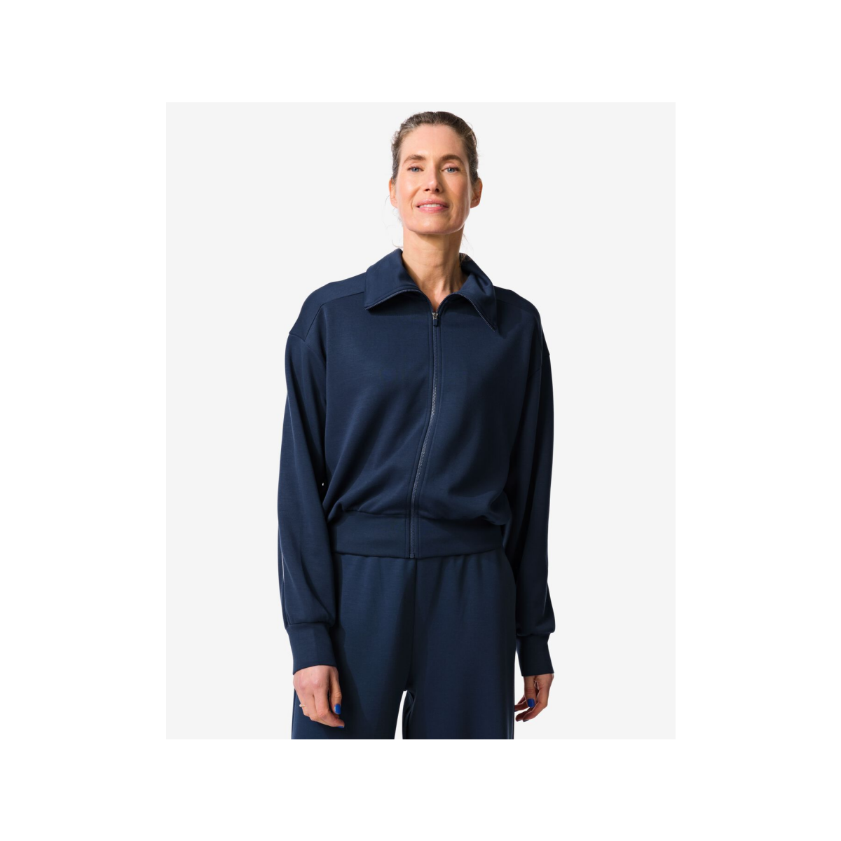 HEMA HEMA Damesvest Lounge Donkerblauw (donkerblauw)