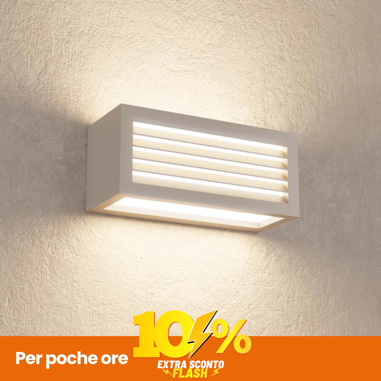 Applique Line Design - E27 Grigia Per Esterni IP65 Antiabbagliamento-image
