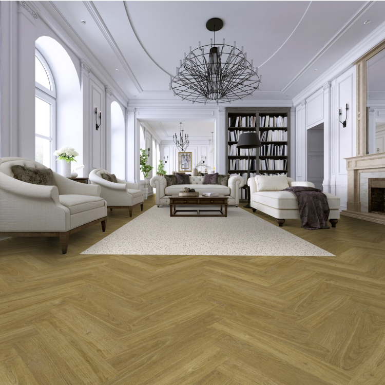 Dalle carrée de sol PVC effet terrazzo prête à poser felizia ocre Gerflor - 61 cm x 61 cm x 0.35 cm — vue 3
