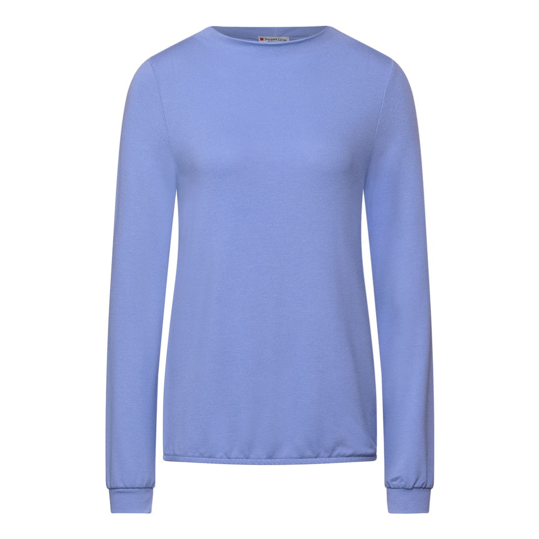 Street One - Damen Sweatshirt - Blau - Größe: 42 - bei Tara-M