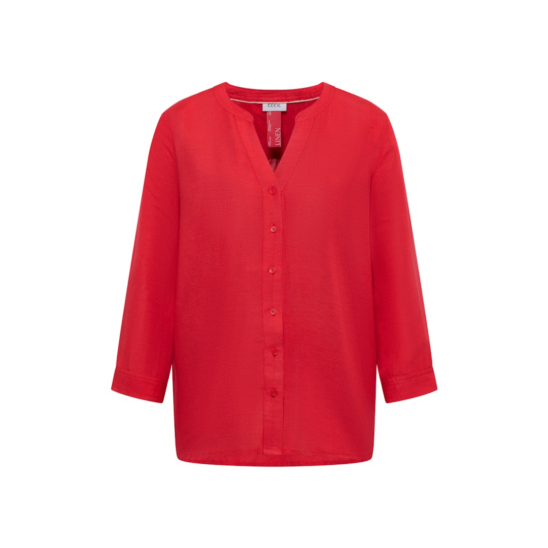 Cecil - Damen Langarmbluse - fresh red - Größe: M - bei Tara-M