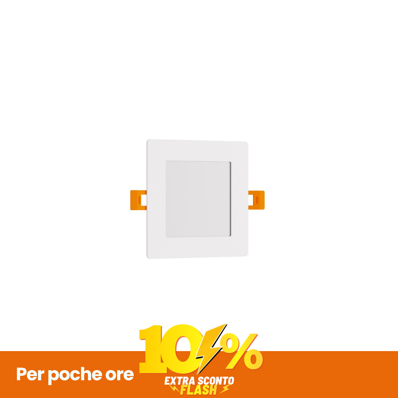 Pannello LED Quadrato 8W 800Lm Foro 110X110Mm Osram Chip LED Colore Bianco Naturale 4.000K-image