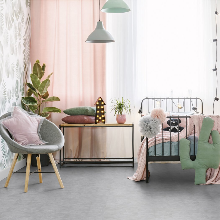 Dalle rectangulaire de sol PVC effet pierre auto-adhésive wallstreet light Gerflor - 60.9 cm x 30.5 cm x 0.2 cm