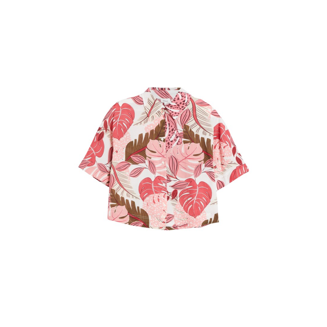 s.Oliver Bluse Regular Fit Hemdkragen Baumwolle Mehrfarbig