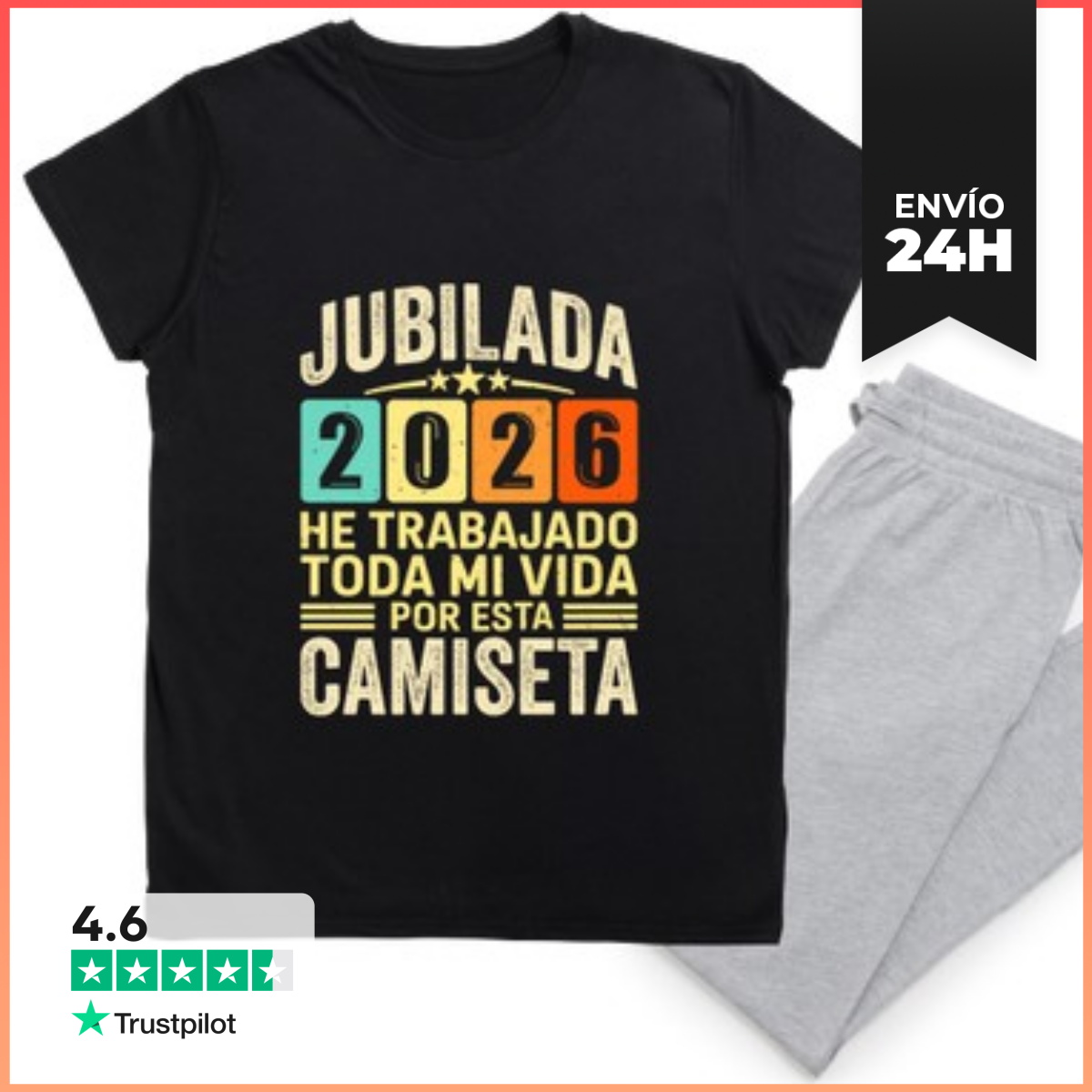 Pijama Jubilada 2026 He Trabajado Toda Mi Vida LaTostadora