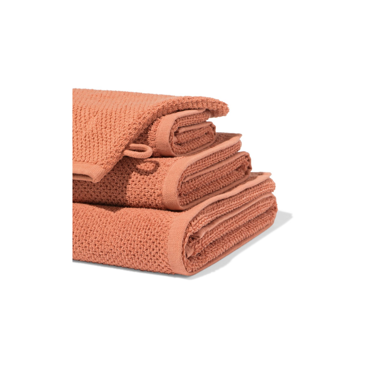 HEMA Handdoek 2e kans recycled katoen terra (terra)