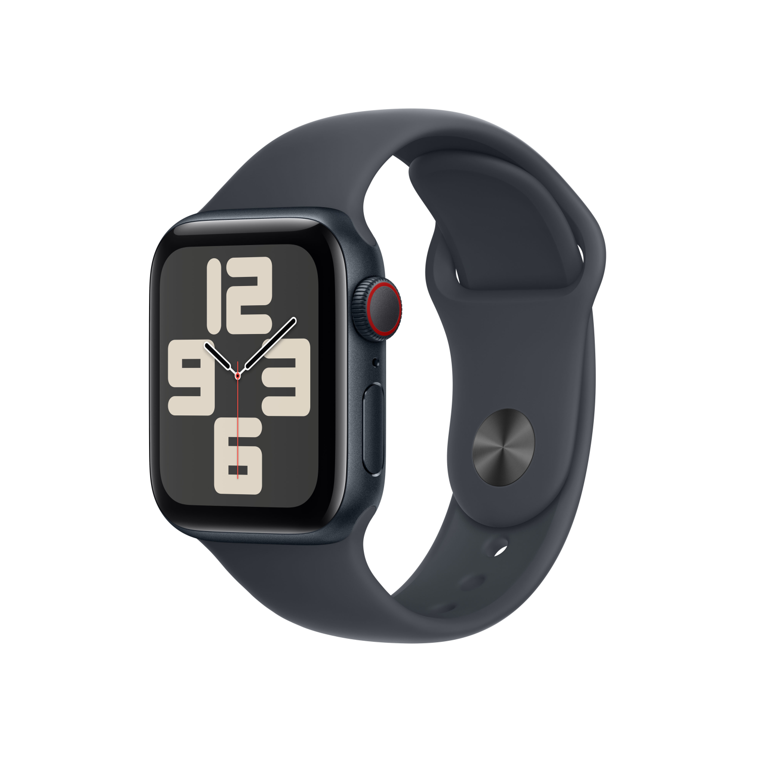 Apple Watch SE 2022 GPS + Cellular 40mm Mitternacht mit Sportarmband S/M Mitternacht, mxgc3qf/a