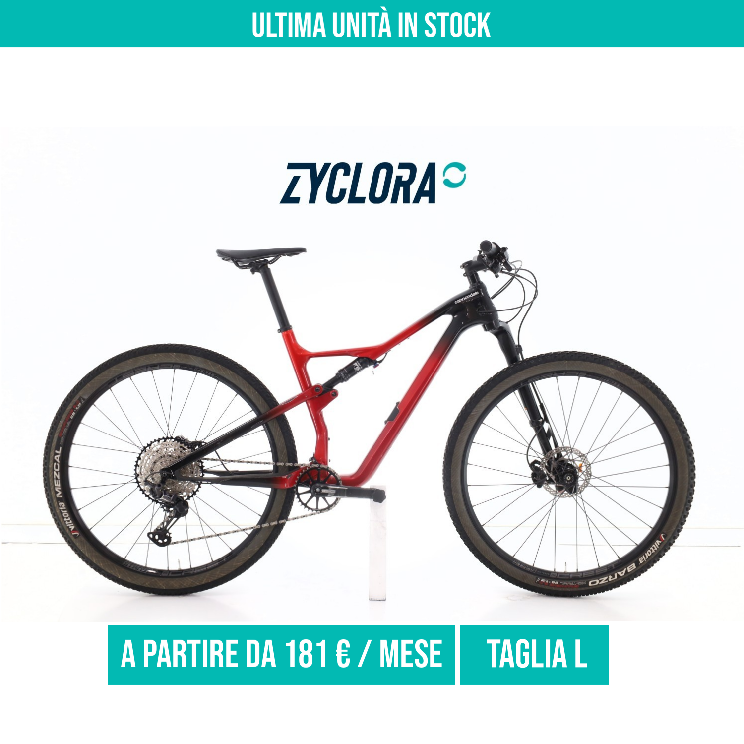 Cannondale Scalpel Carbonio XT taglia L Semi-nuova