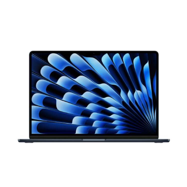 MacBook Air 15 M3 2024 512 GB Mezzanotte A+ 16 GB CPU 8-core - GPU 10 Core Ricondizionato