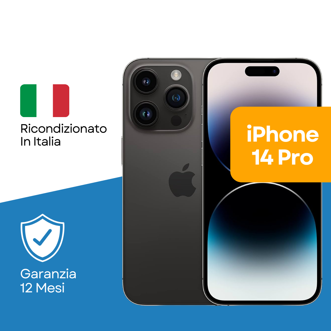 iPhone 14 Pro 512 GB Nero siderale Sim Card (include slot sim) A Ricondizionato