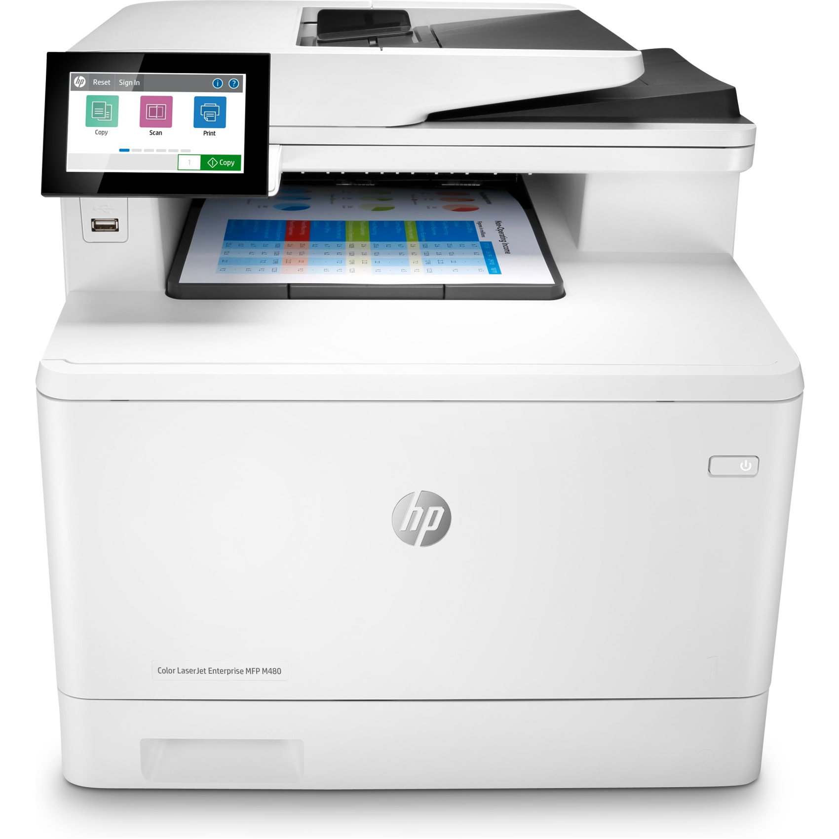 HP Color LaserJet Enterprise MFP M480f, 3qa55a#b19