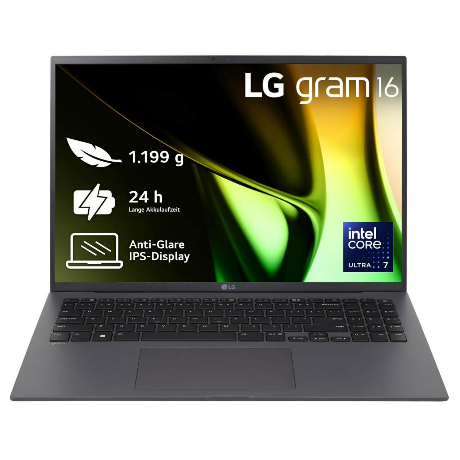 LG Gram 16Z90S-G, 16z90s-g.ad7cg, Intel Core Ultra 7, 2 TB, Windows