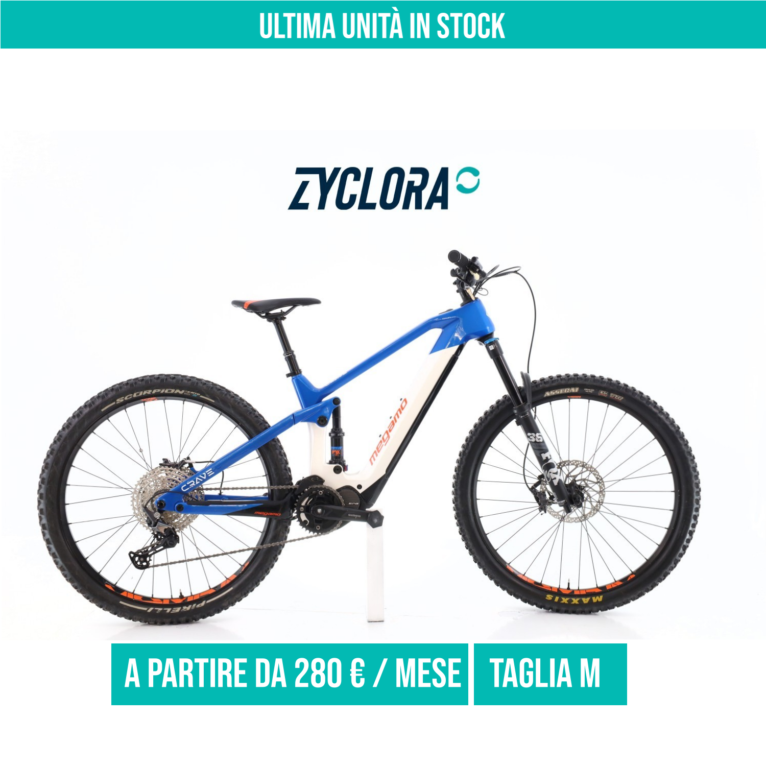 Megamo Crave taglia M Semi-nuova