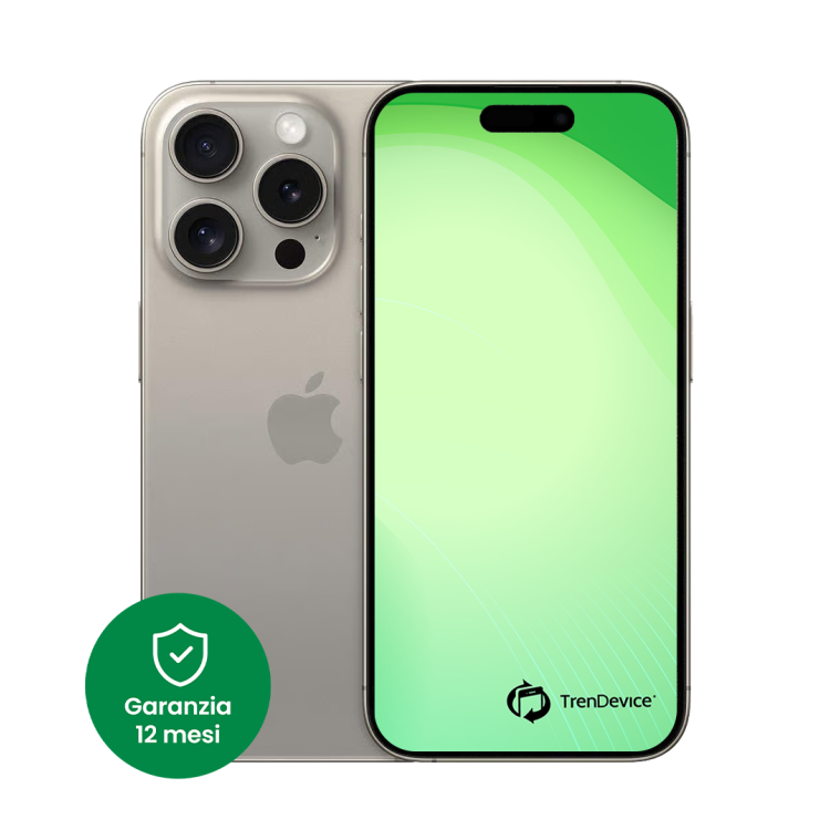 iPhone 15 Pro Max 512 GB Titanio naturale B Ricondizionato