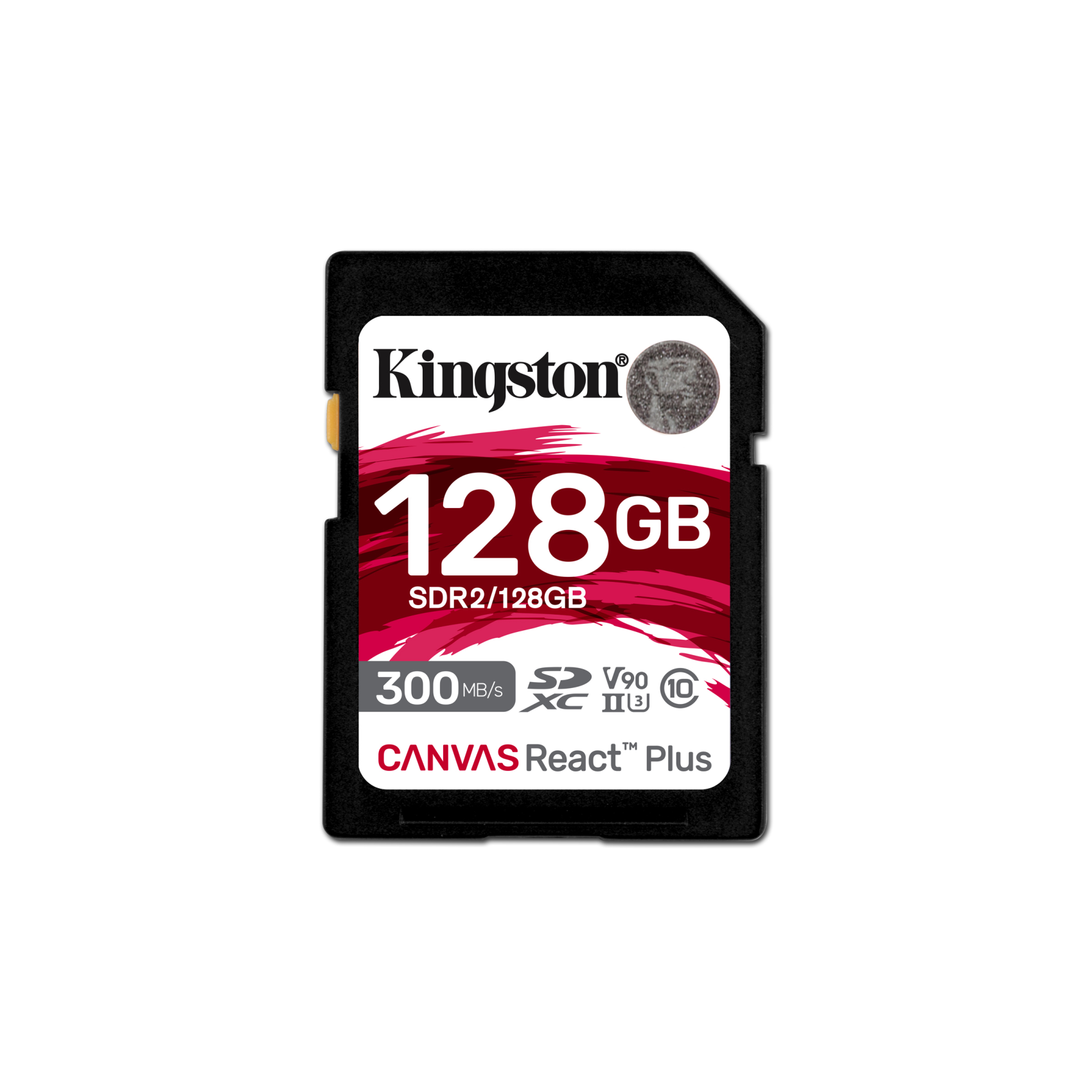 Kingston 128GB Canvas React Plus SDXC UHS-II 300R/260W U3 V90 for /4K/8K, sdr2/128gb, 128 GB, SD, Klasse