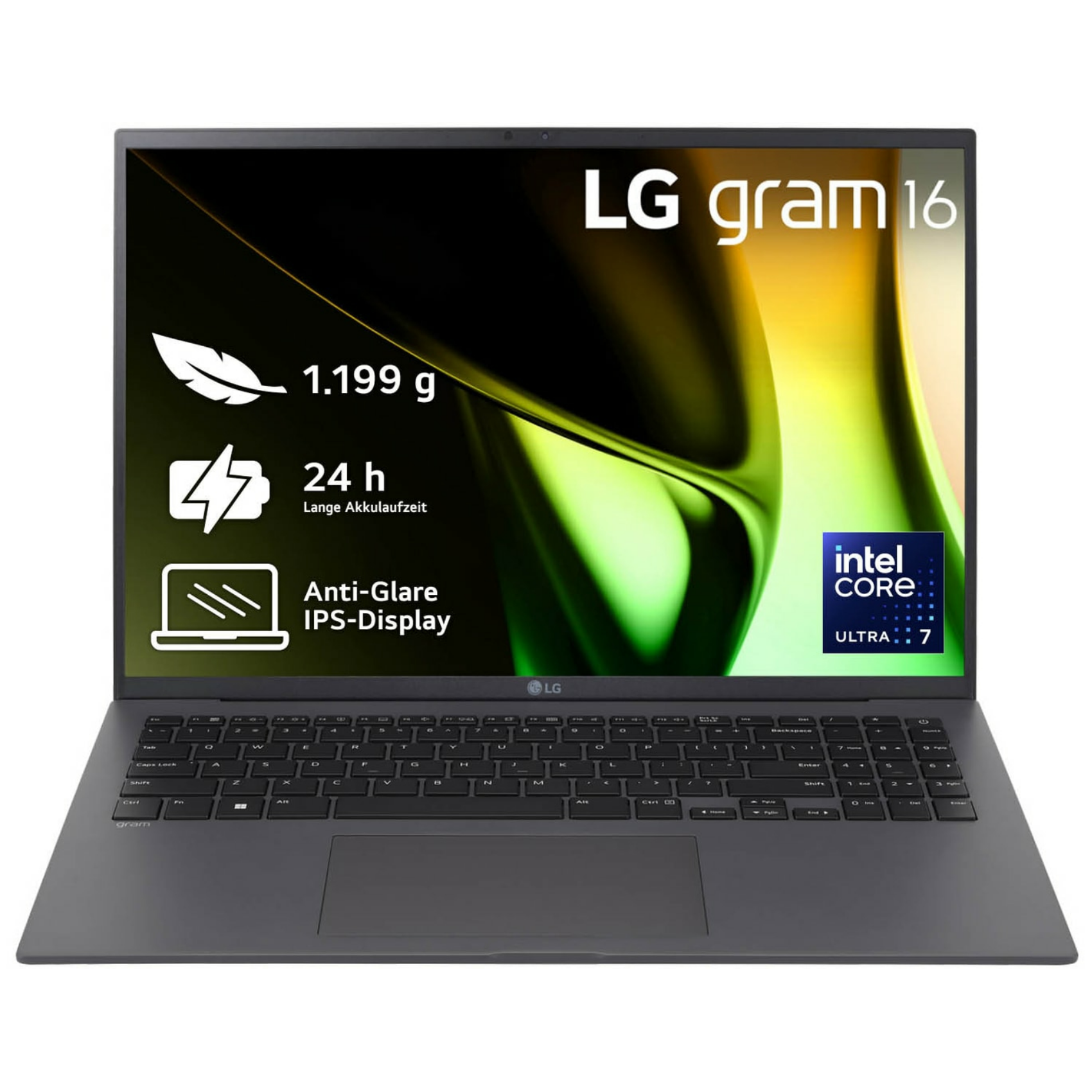 LG Gram 16Z90S-G, 16z90s-g.aa79g, Intel Core Ultra 7, 16 GB, 1 TB, Windows