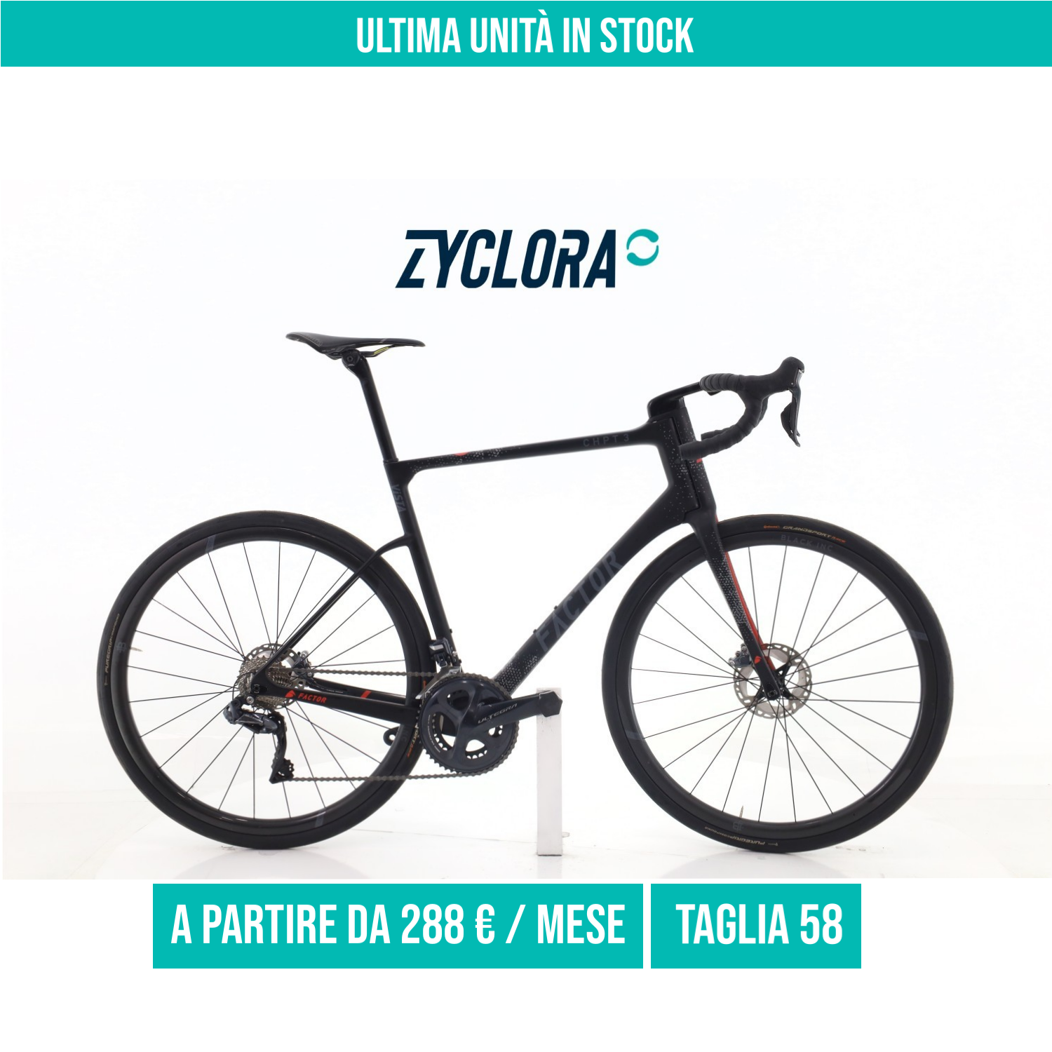 Factor Vista CHPT 3 Di2 11V taglia 58 Semi-nuova