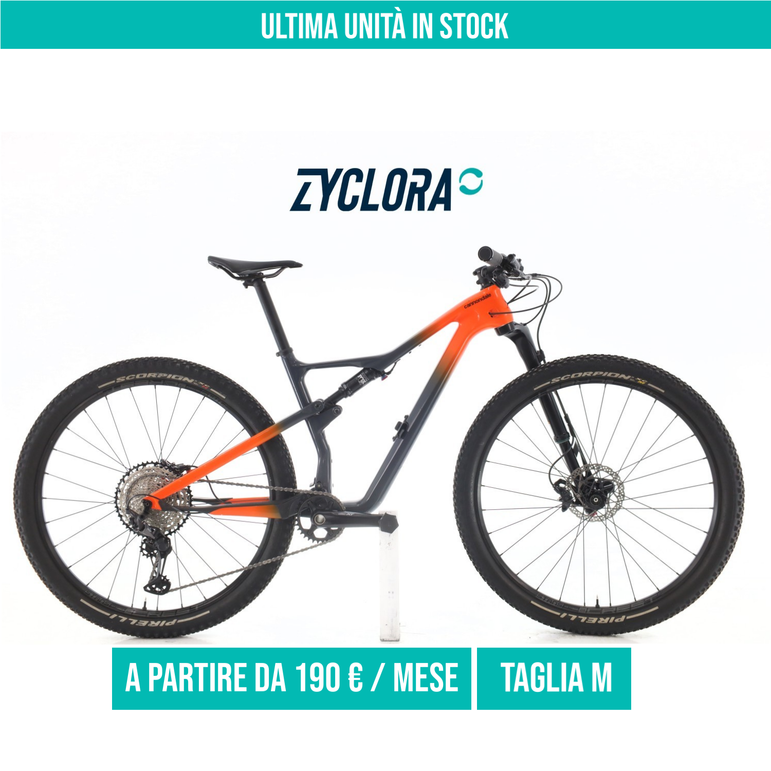 Cannondale Scalpel Carbonio XT taglia M Semi-nuova