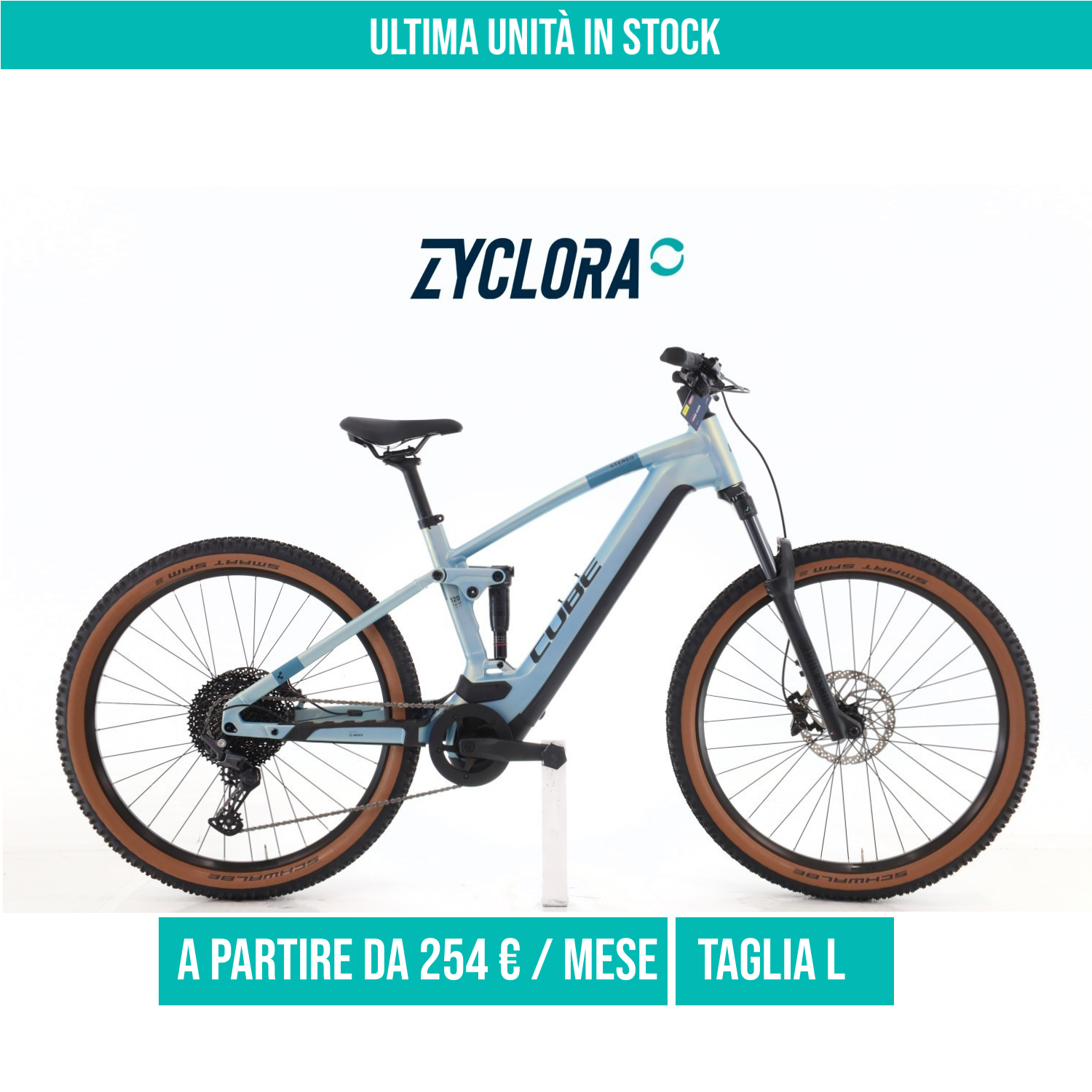 Cube Stereo Hybrid Pro taglia L Semi-nuova