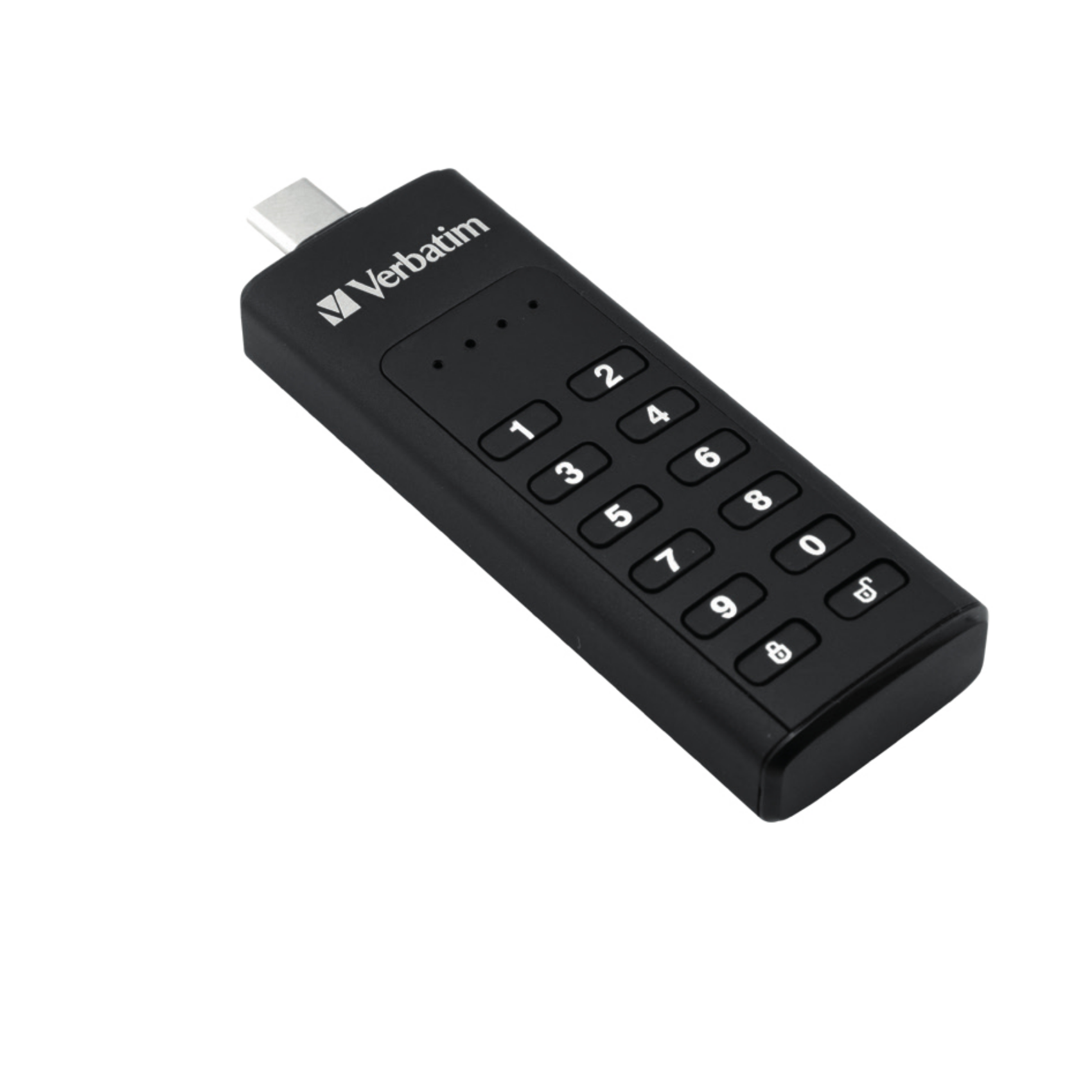 Verbatim Keypad Secure, 49427, USB-3.0-Stick 32 GB, Datenspeicher mit Passwortschutz, inkl. USB-A zu USB-