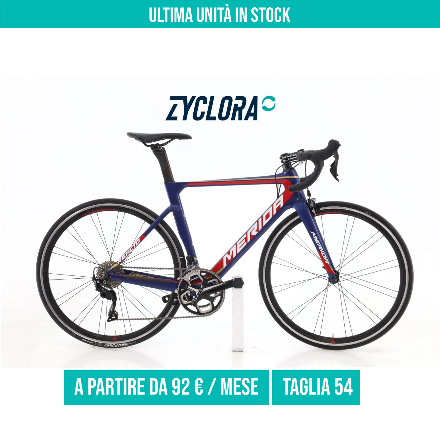 Merida Reacto 4000 Carbonio taglia 54 Semi-nuova