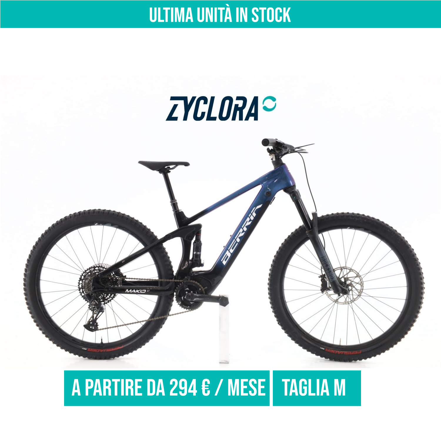 Berria Mako Hybrid GT Carbonio taglia M Semi-nuova