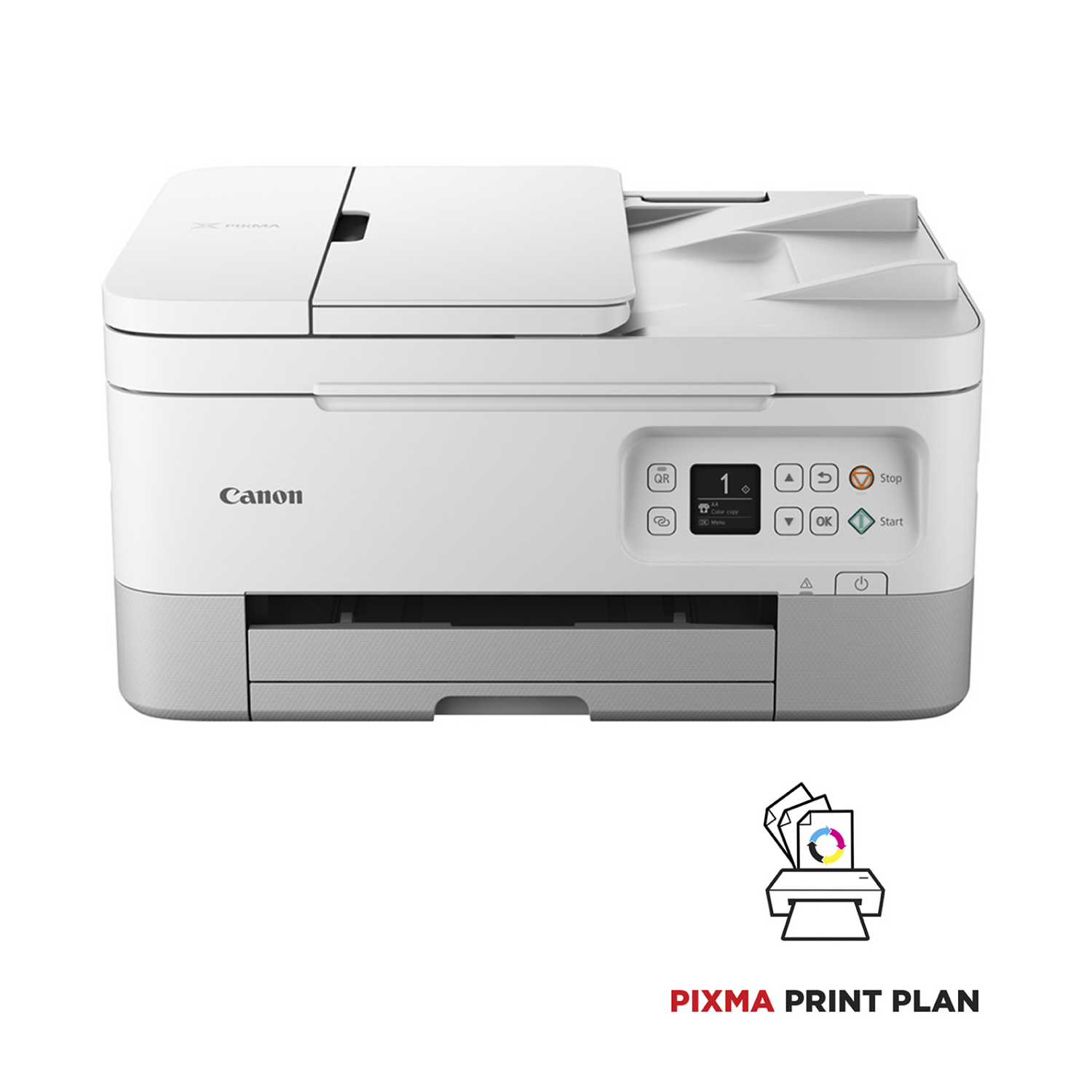 Canon PIXMA TS7451i 3-in-1 WLAN-Farb-Multifunktionssystem, 5449c026, Weiß, Tintenstrahl, Farbdruck