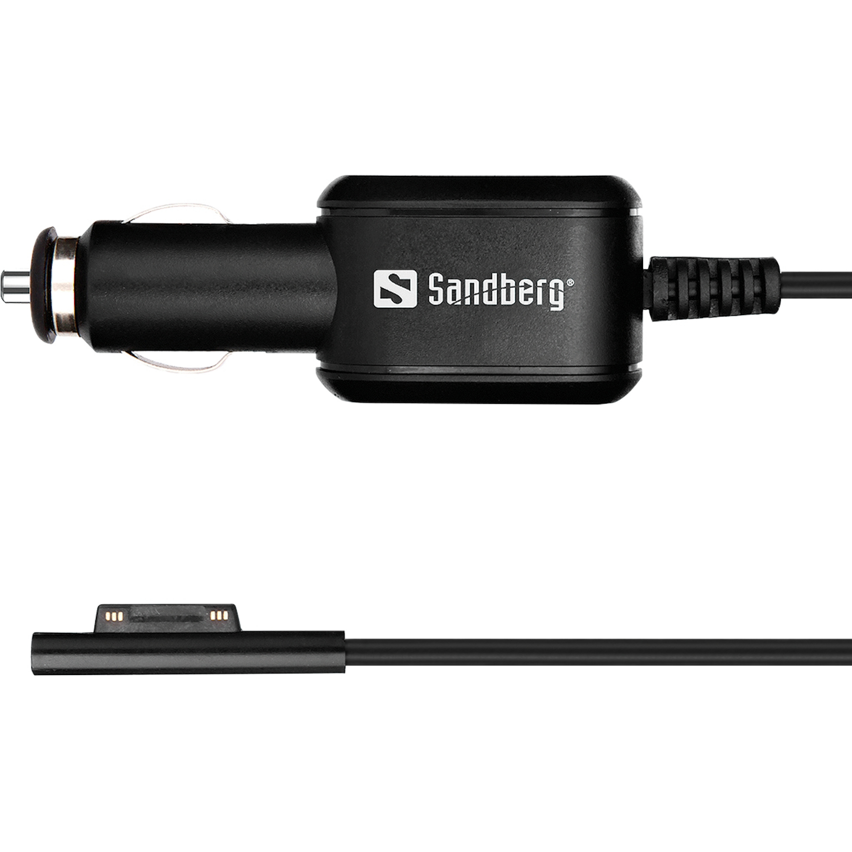 SANDBERG Car Charger for Surface, 441-00, Auto, Zigarettenanzünder, 15 V, 1 m, Schwarz