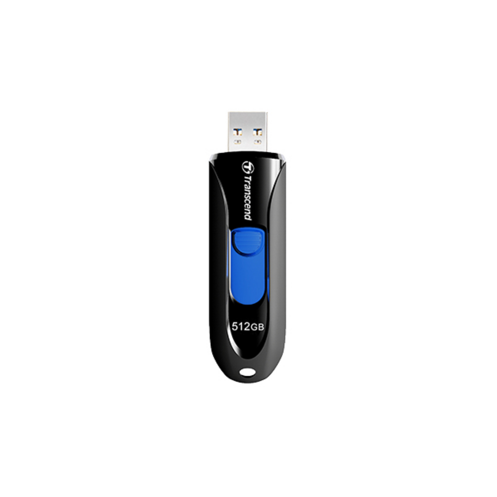 Transcend JetFlash 790, ts512gjf790w, 512 GB, USB Typ-A, 3.2 Gen 1 3.1 Gen 1, Ohne Deckel, 9 g, Schwarz