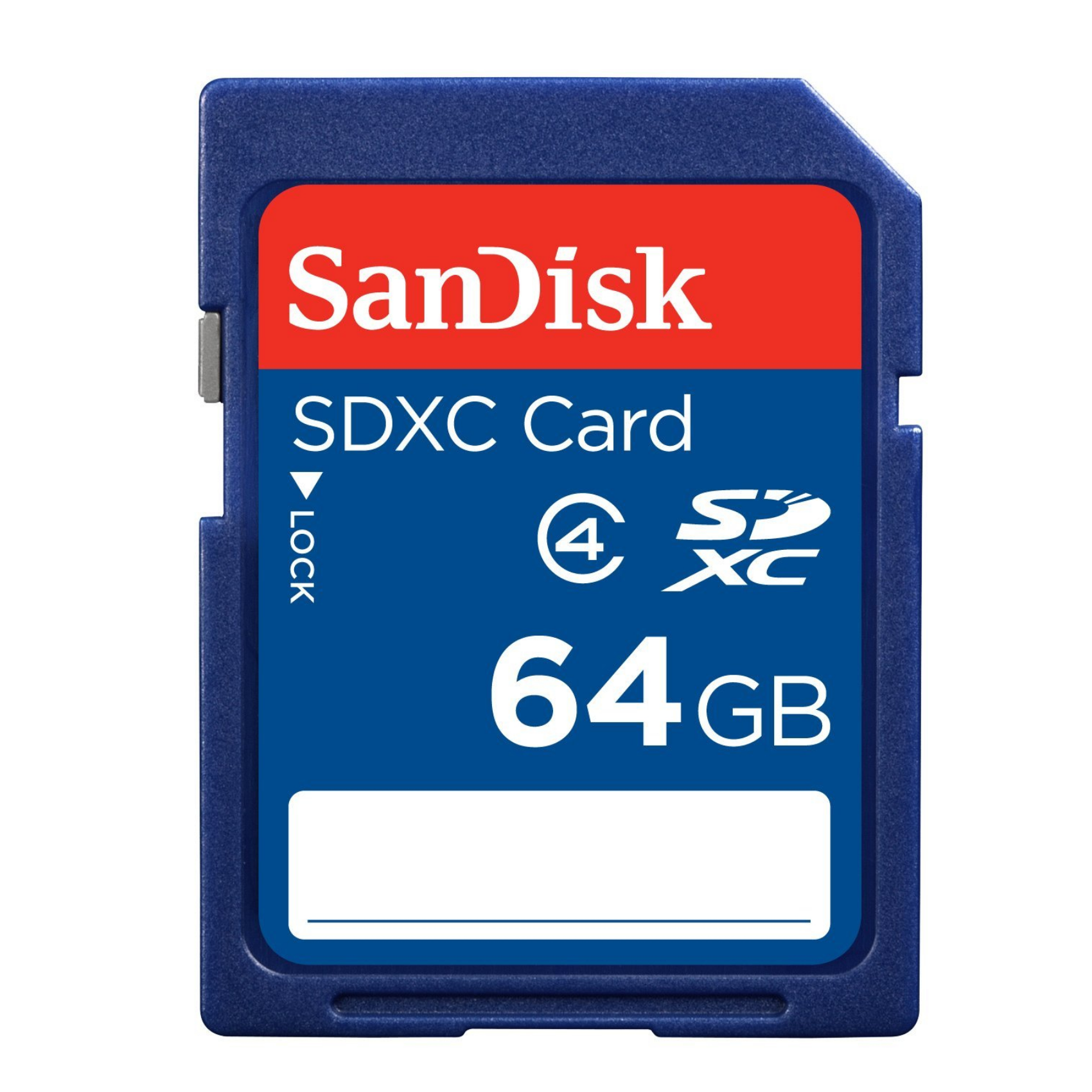 SanDisk 64GB SDXC, sdsdb-064g-b35, 64 GB, Klasse 4, Schockresistent, Wasserfest, Blau