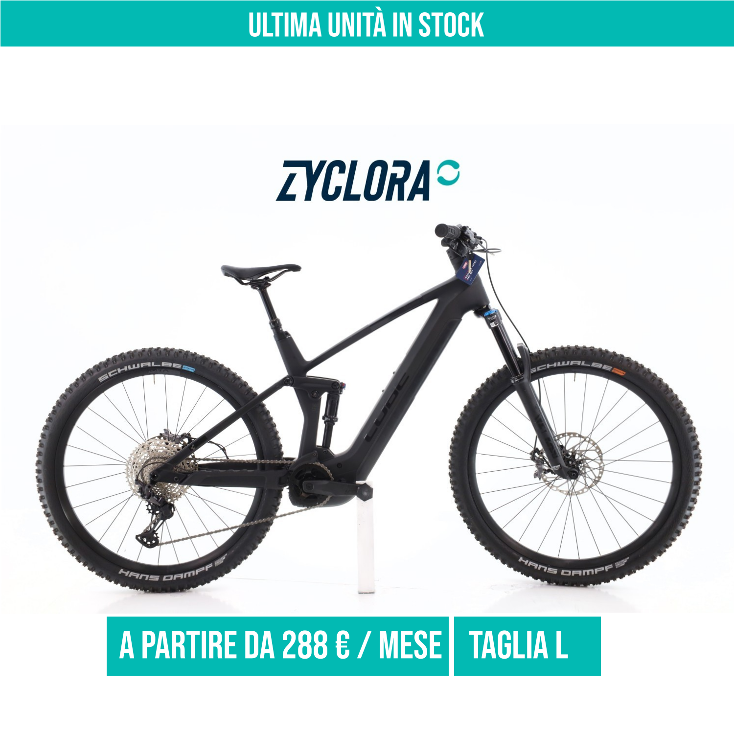 Cube Stereo Hybrid SLX XT taglia L Semi-nuova