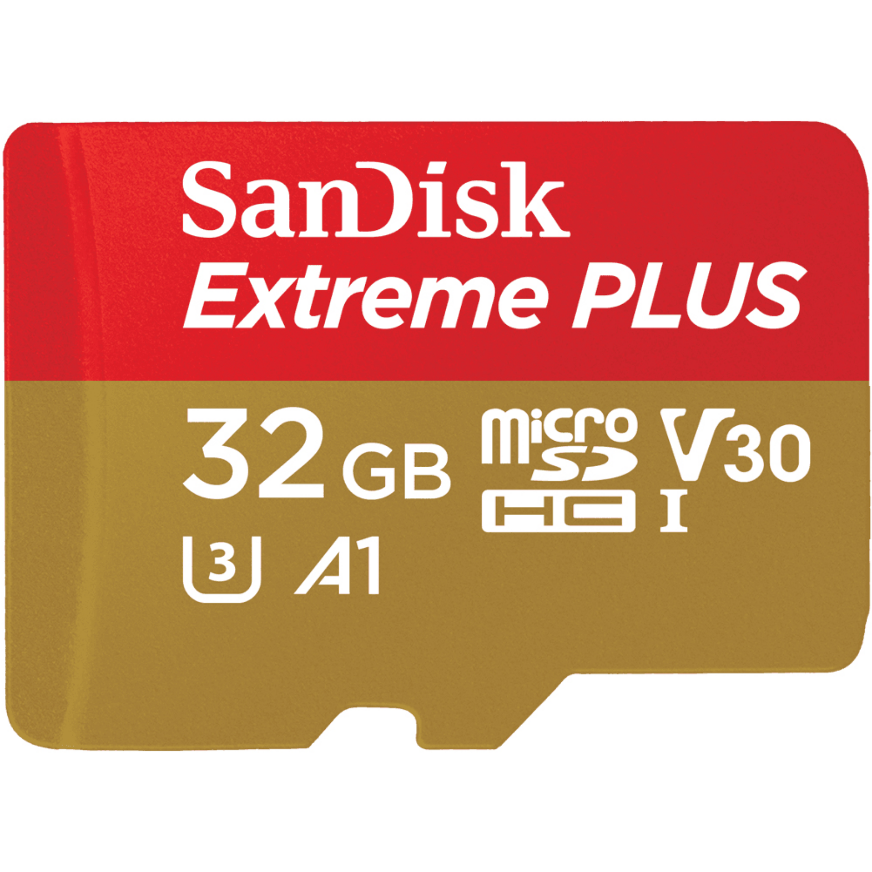 SanDisk Extreme Plus, sdsqxbg-032g-gn6ma, 32 GB, MicroSDHC, UHS-I, 100 MB/s, 90 MB/s, Schockresistent