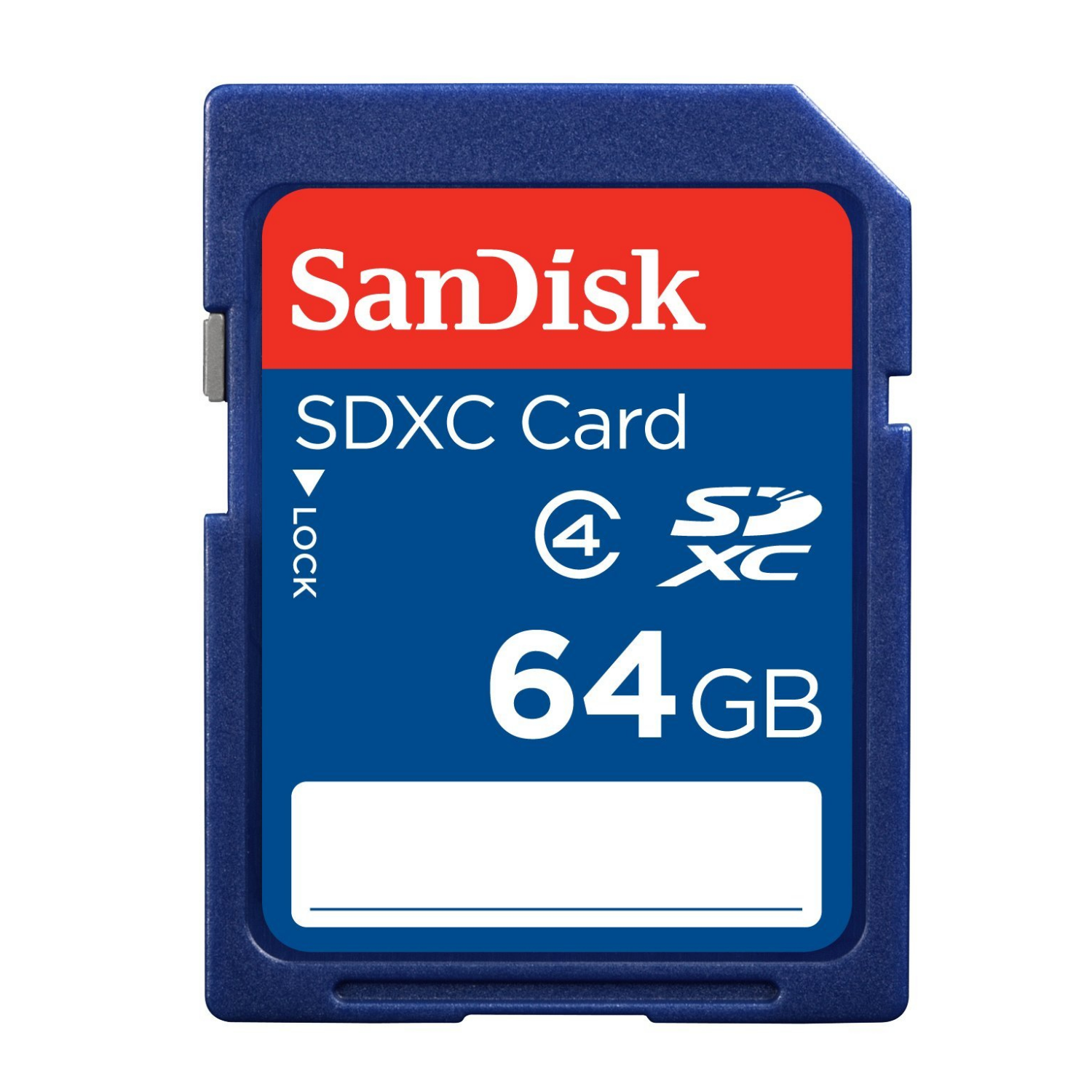 SanDisk 64GB SDXC, sdsdb-064g-b35, 64 GB, Klasse 4, Wasserfest, Blau