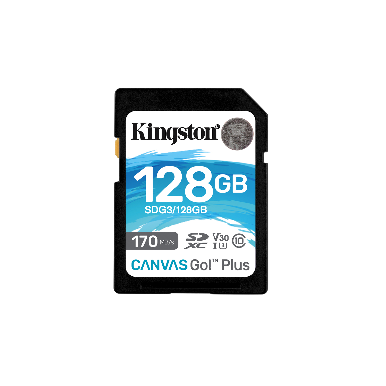 Kingston 128GB SDXC Canvas Go Plus 170R C10 UHS-I U3 V30, sdg3/128gb, 128 GB, SD, Klasse 10, 170 MB/s, 90