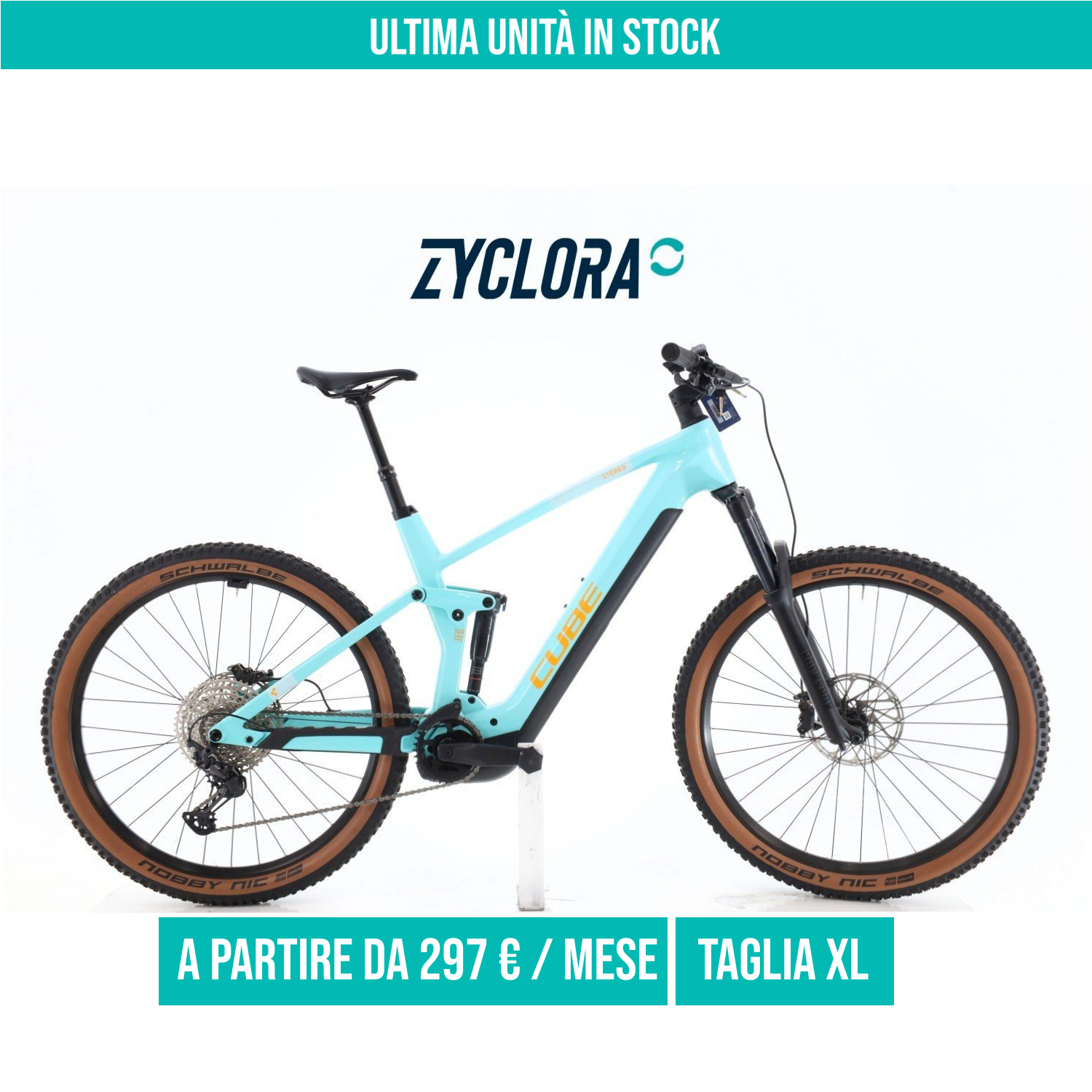 Cube Stereo Hybrid Race Carbonio XT taglia XL Semi-nuova