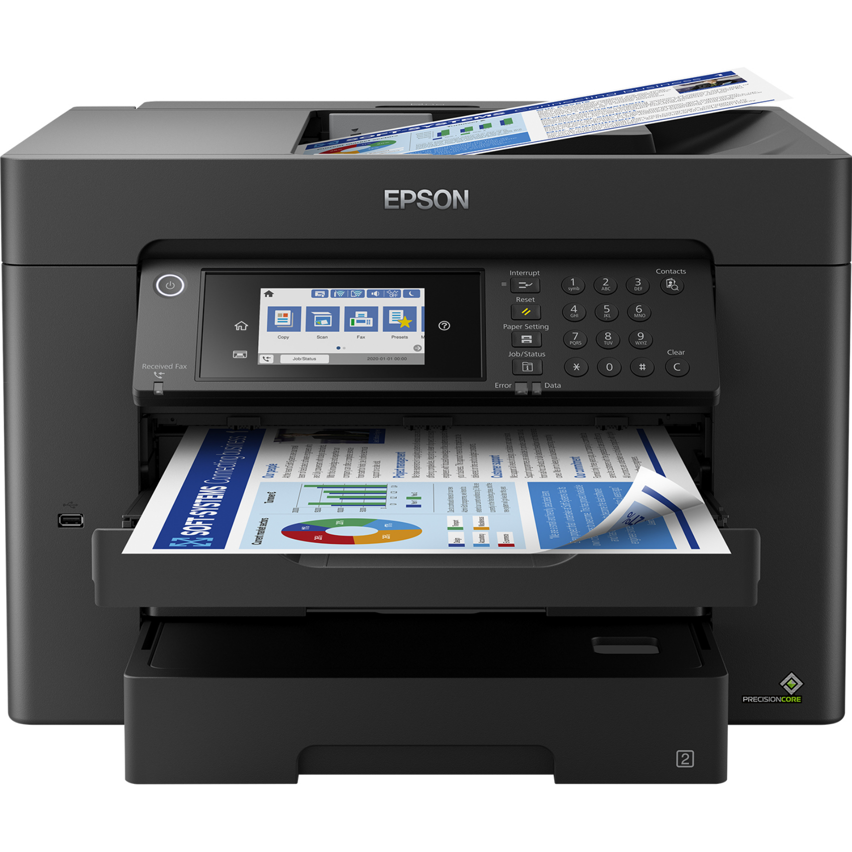 Epson WorkForce Pro WorkForce WF-7840DTWF, c11ch67402, Tintenstrahl, Farbdruck, Farbscan, A3, S