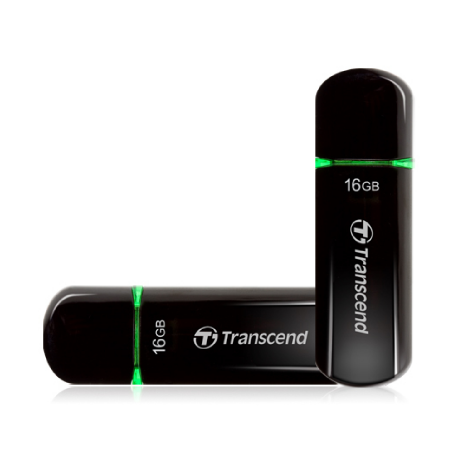 Transcend JetFlash 600, ts16gjf600, 16 GB, USB Typ-A, 2.0, 10,3 g, Schwarz