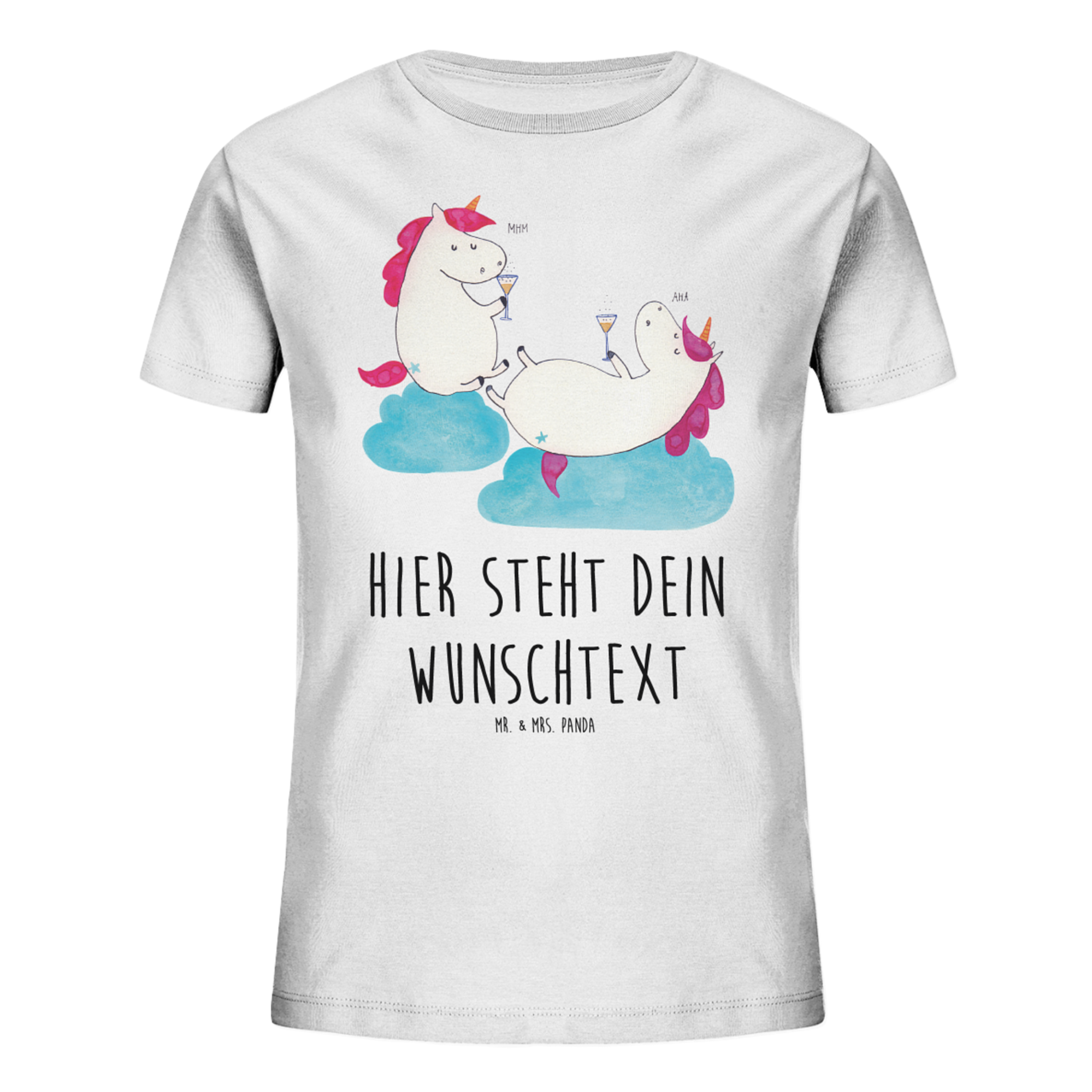 5-6 Jahre (110116) Personalisiertes Kinder T-Shirt Einhorn Sekt - BFF Unicorn