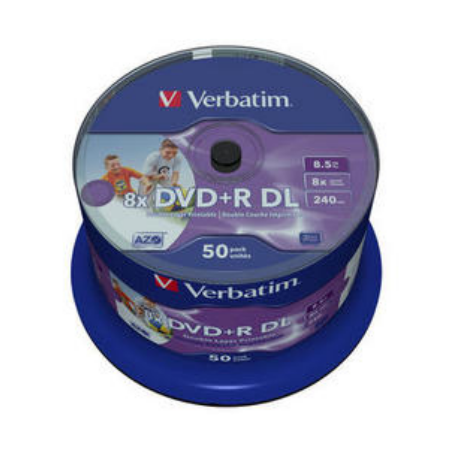 Verbatim, 43703, DVD-R, 120 mm, Druckbar, 50 Stücke, 8,5 GB