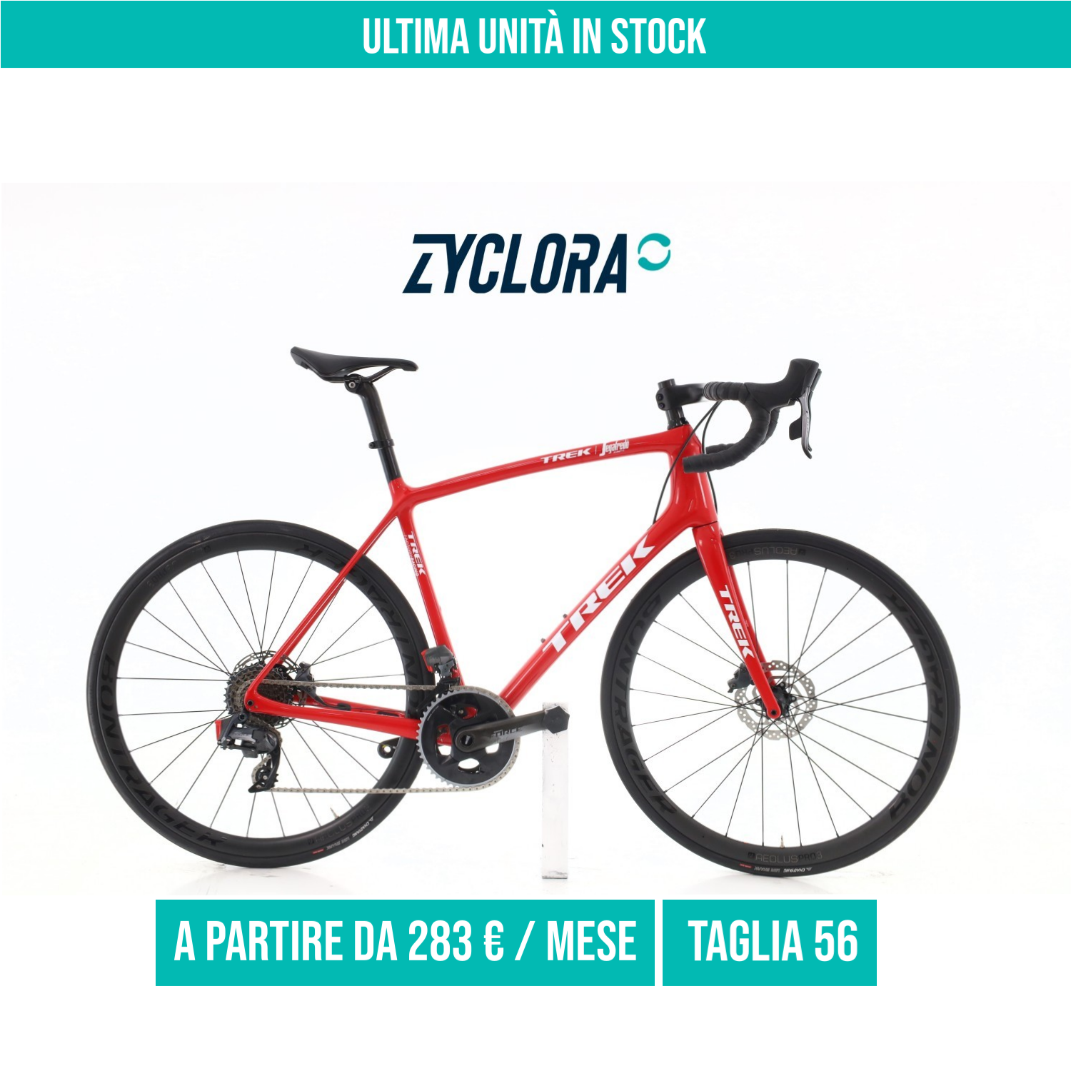Trek Emonda 700 Team Issue Carbonio AXS 12V taglia 56 Semi-nuova