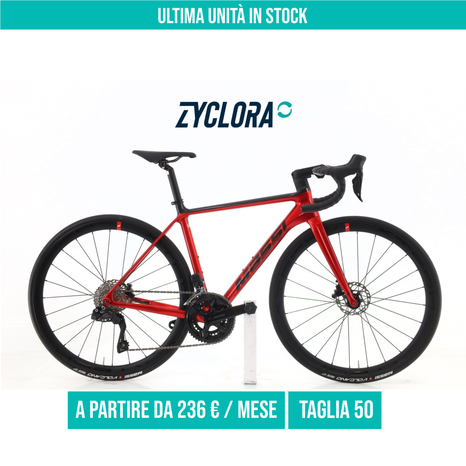 Massi Team Race Carbonio Di2 12V taglia 50 Semi-nuova