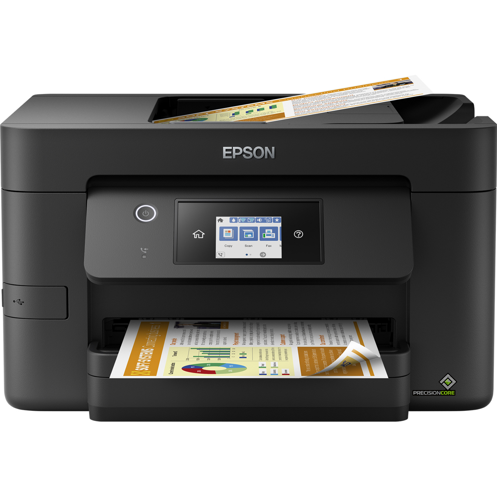 Epson WorkForce Pro WF-3820DWF, c11cj07403, Tintenstrahl, Farbdruck, Farbscan, A4, Schwarz