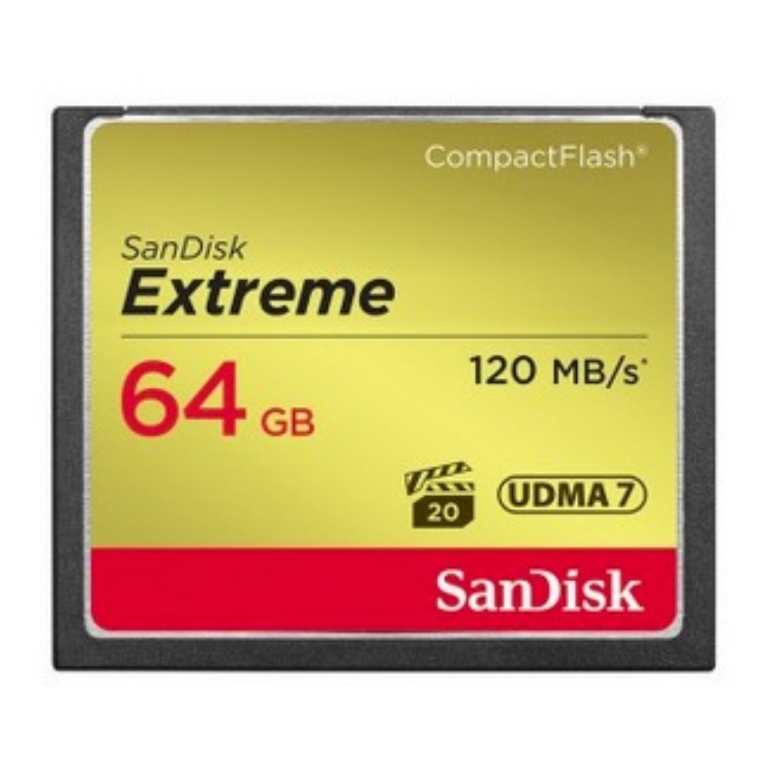 SanDisk CF Extreme 64GB, sdcfxsb-064g-g46, 64 GB, Kompaktflash, 120 MB/s, Schwarz